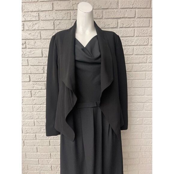 DKNY Black Open Cascading Front Blazer Size XS - Picture 1 of 8